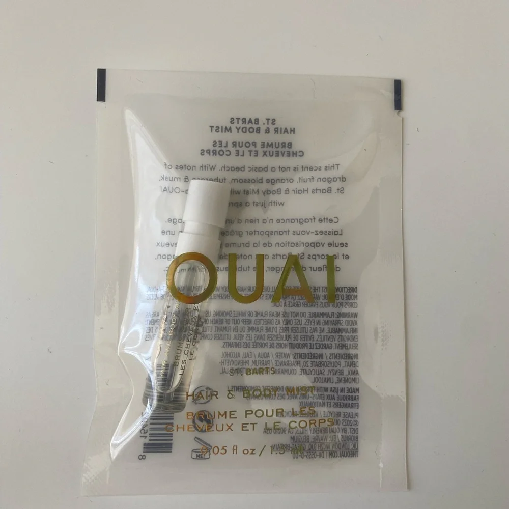 OUAI MINI SAMPLE BODY & HAIR MIST ST. BARTS NEW